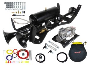 Chevrolet Silverado Onboard Air System - Kleinn Air Horns - Model 230 Horns - `07-`13 Chevrolet Silverado Onboard Air System - Kleinn Air Horns - Model 230 Horns - `07-`13